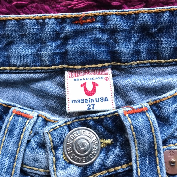 True Religion Distressed Jeans SZ 27 - Picture 6 of 8